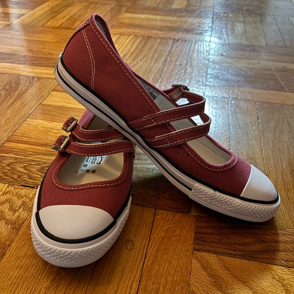 Red Mary Jane Converse